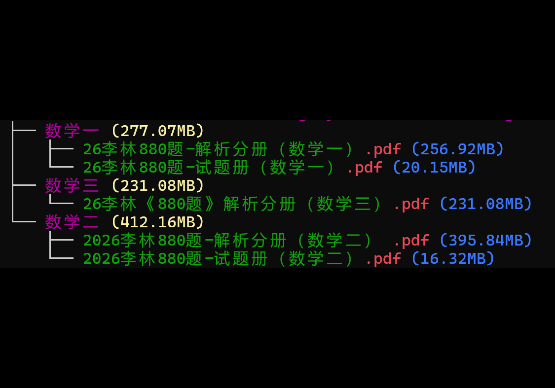 26考研 李林 精讲精练880题 试题册+解析册 - 熊客工坊-熊客工坊